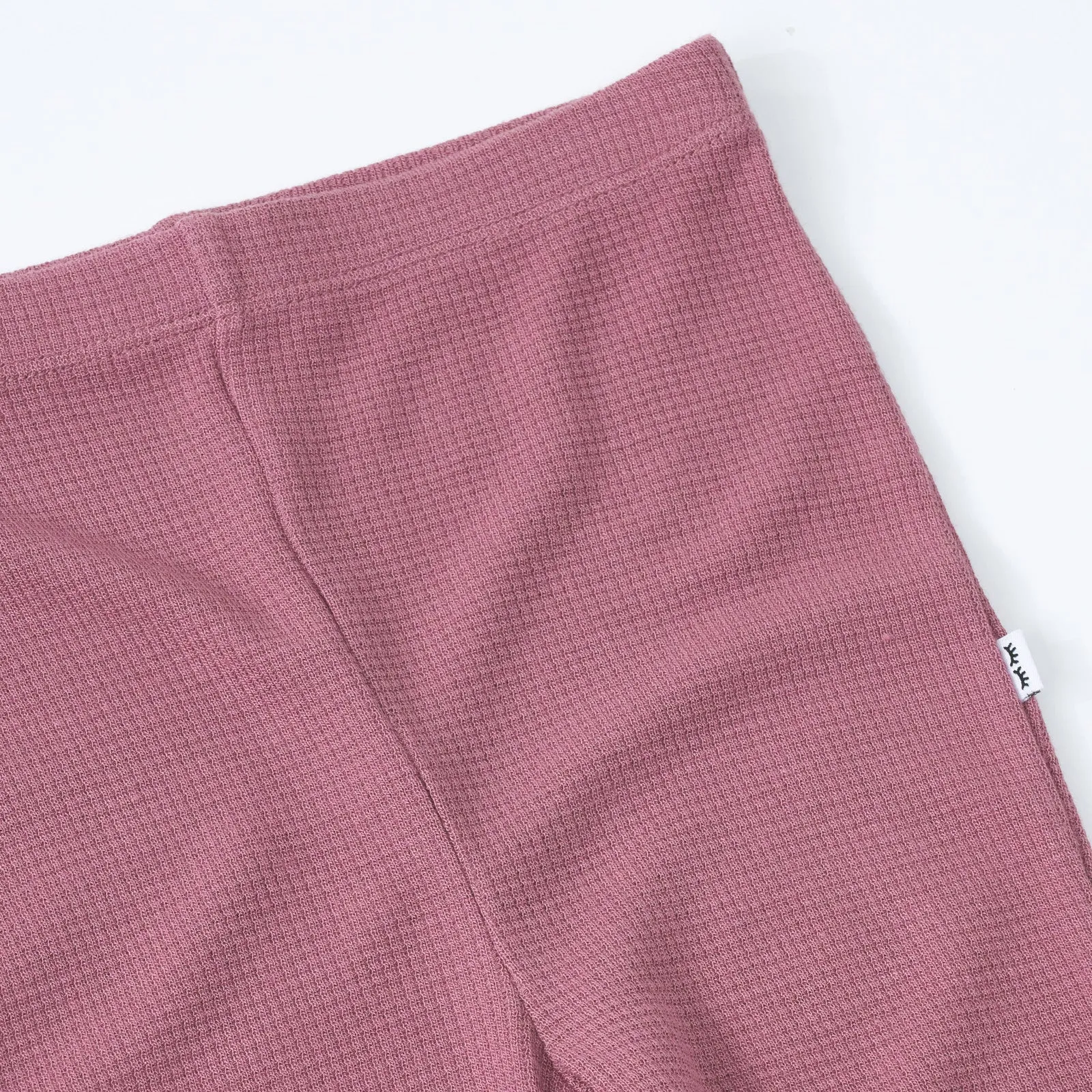 Dusty Plum Waffle Flare Pant