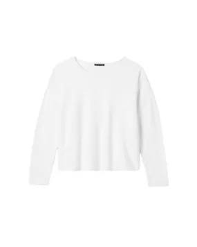 Eileen Fisher Jewel Neck Knit Box Top