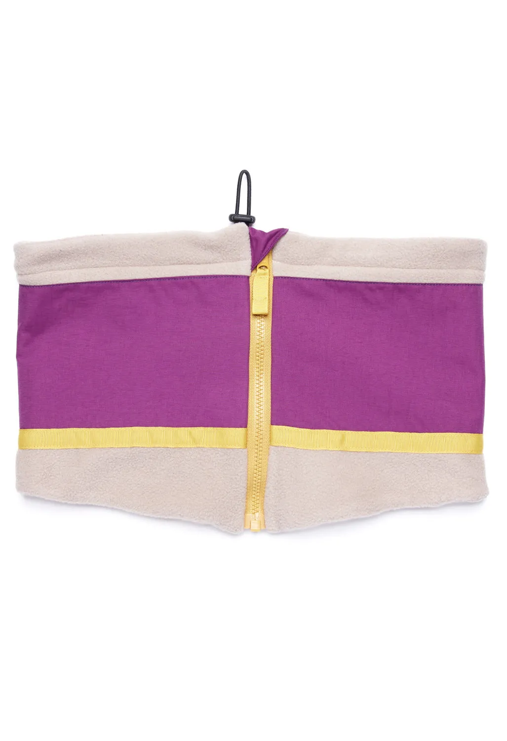 Elmer Fleece Neck Warmer - Beige / Purple