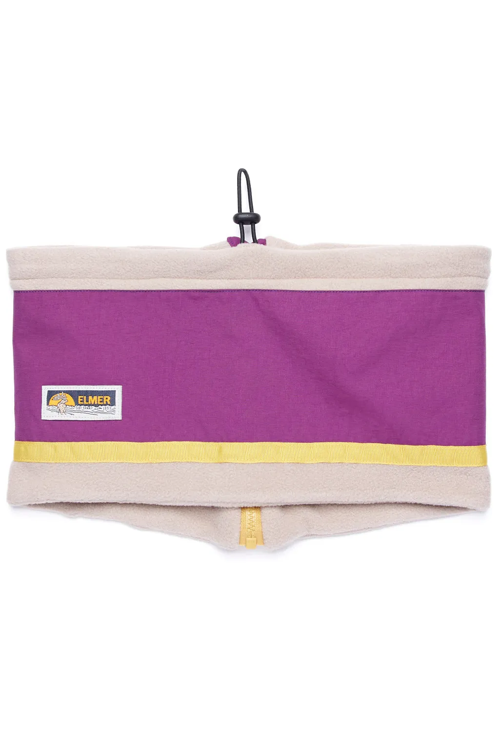 Elmer Fleece Neck Warmer - Beige / Purple