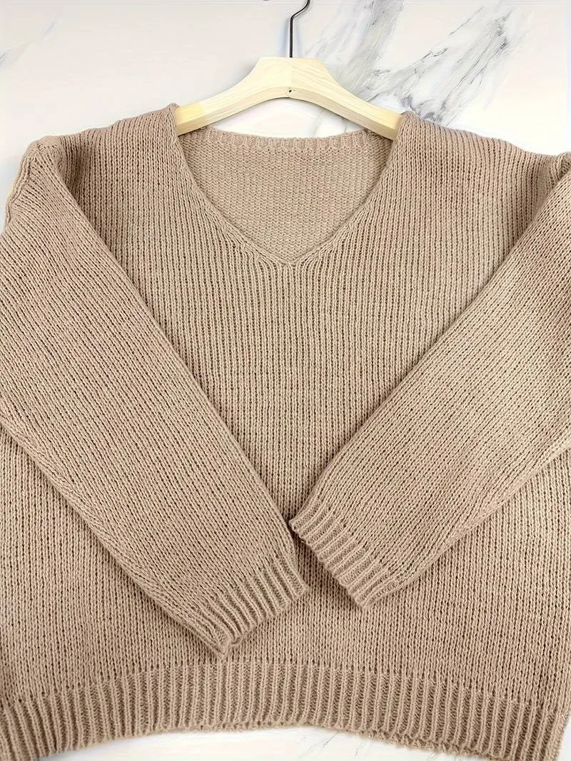 Elowyn - Drop Shoulder Knit Sweater