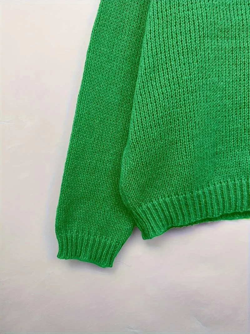 Elowyn - Drop Shoulder Knit Sweater