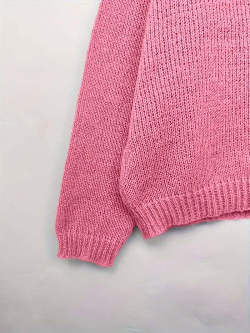 Elowyn - Drop Shoulder Knit Sweater