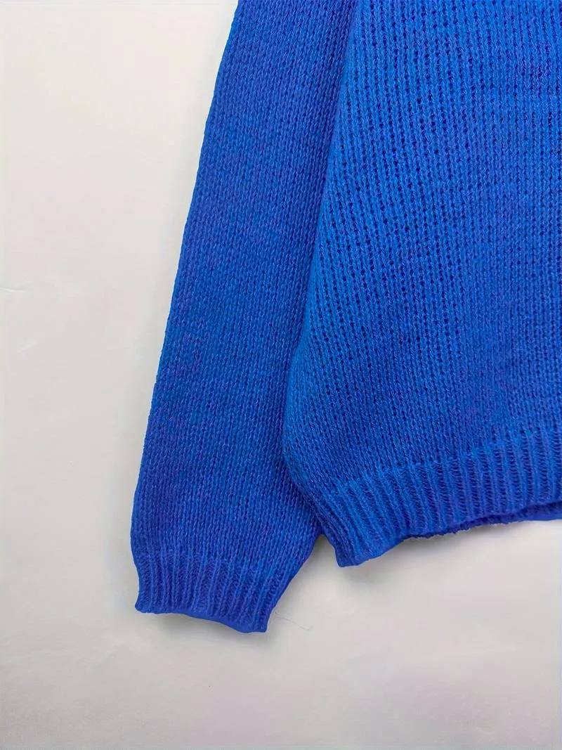 Elowyn - Drop Shoulder Knit Sweater