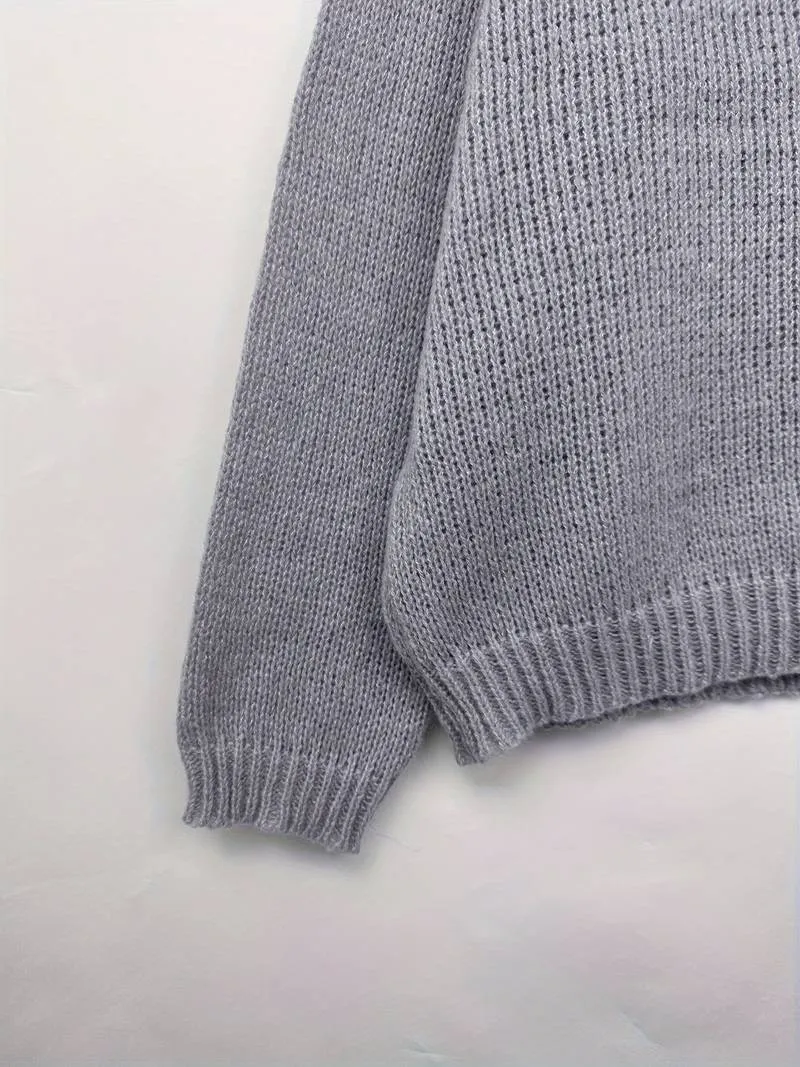 Elowyn - Drop Shoulder Knit Sweater