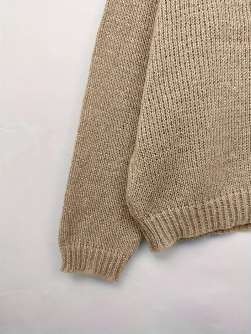 Elowyn - Drop Shoulder Knit Sweater