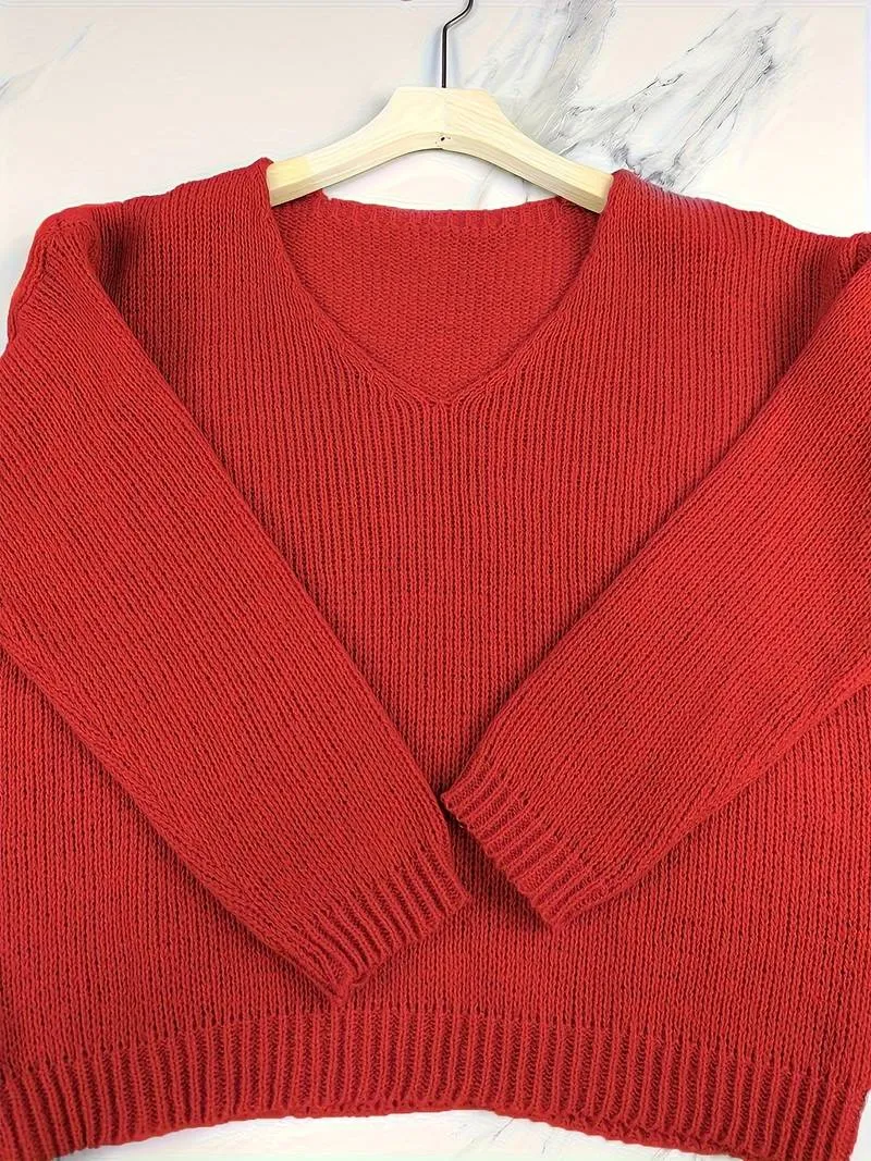 Elowyn - Drop Shoulder Knit Sweater