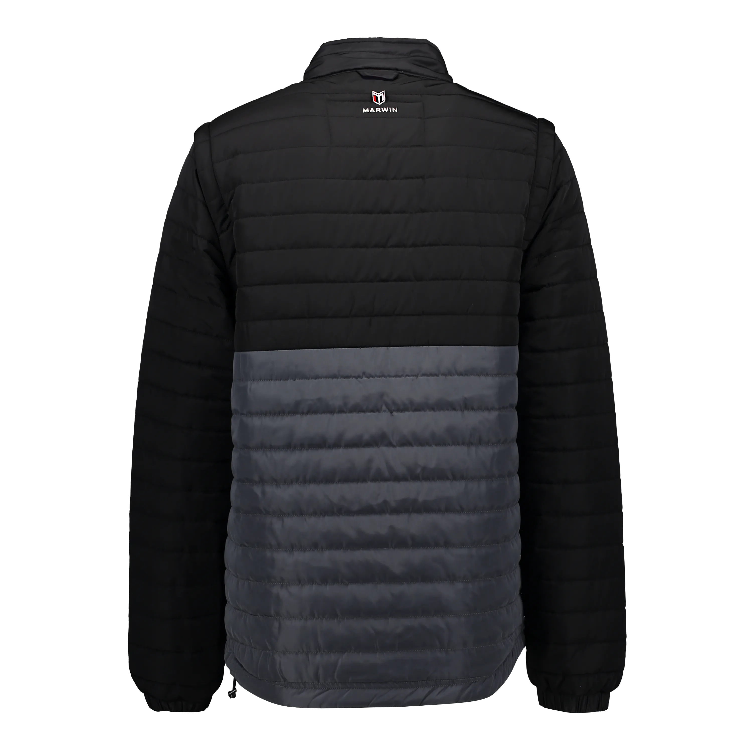 Everest Black/Grey Men's Puffer Jacket Removable Arms