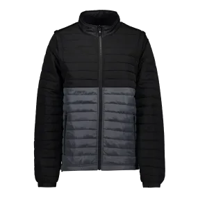 Everest Black/Grey Men's Puffer Jacket Removable Arms