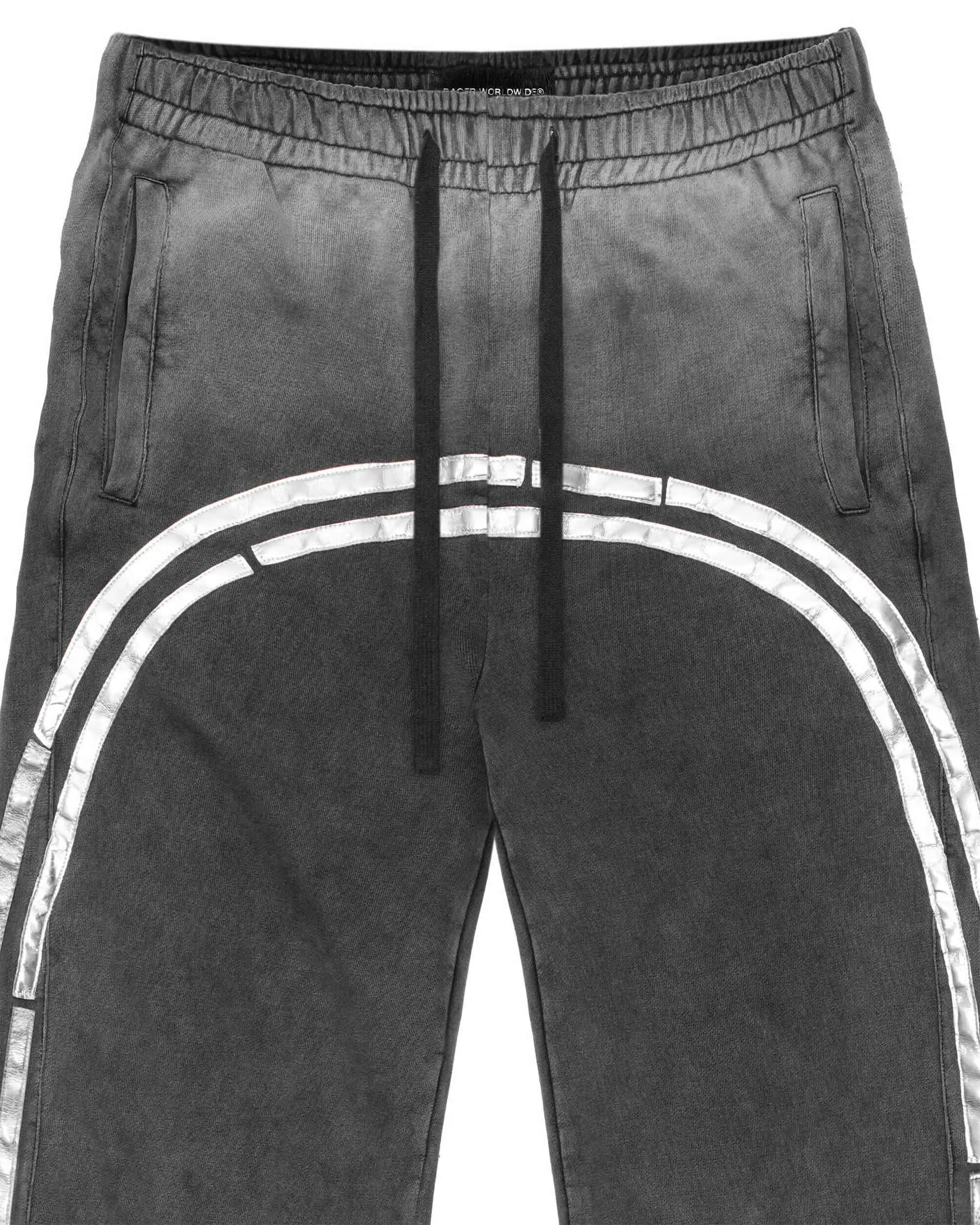 Faded Silver Track Sweatpants