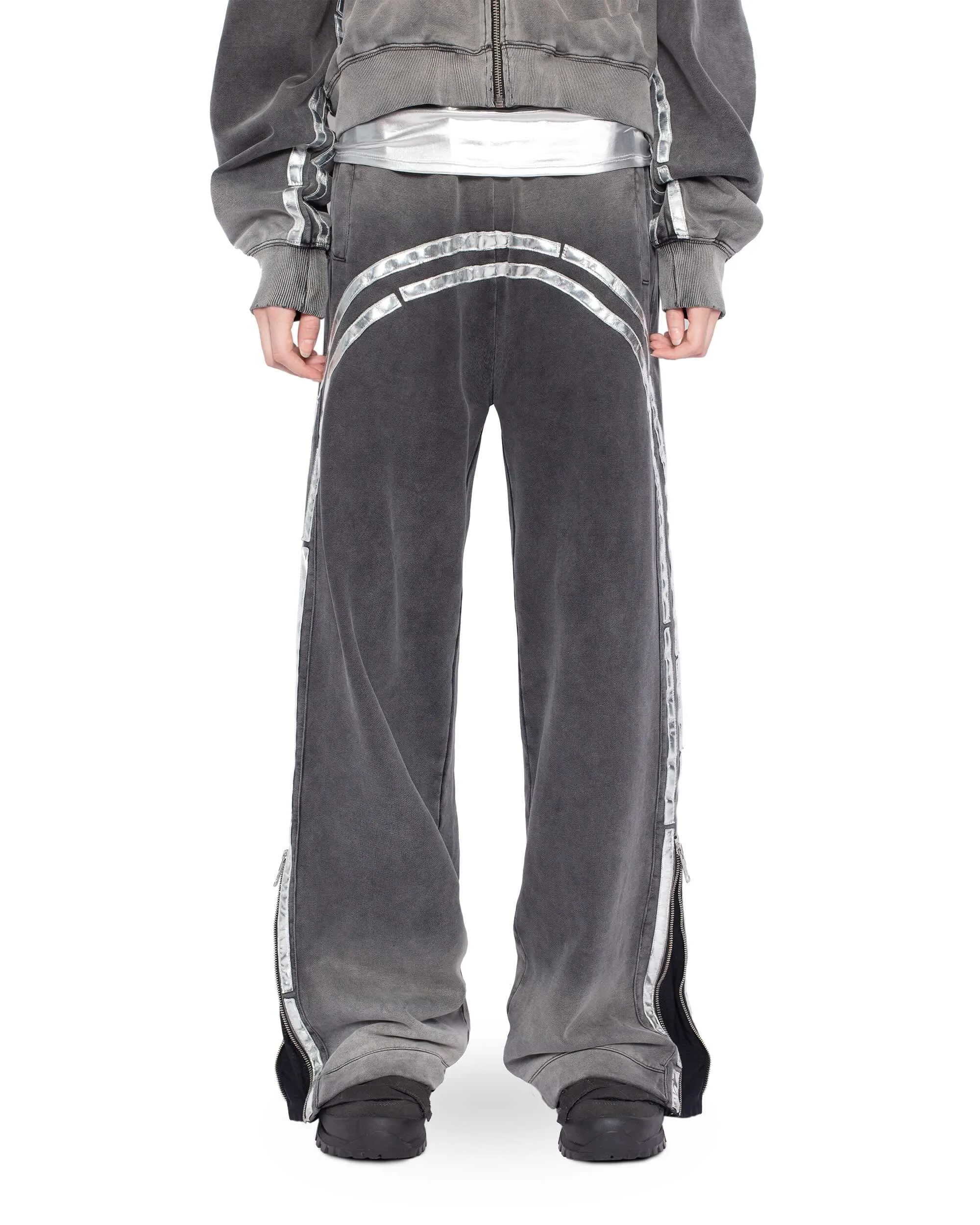 Faded Silver Track Sweatpants