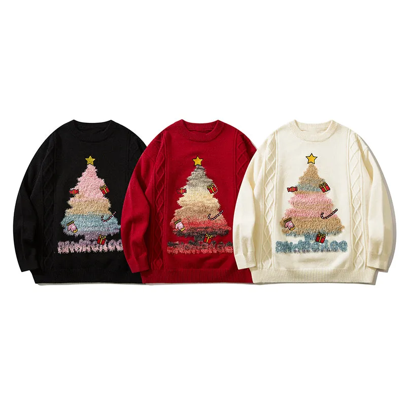 Faire Echo Large Christmas tree casual sweater