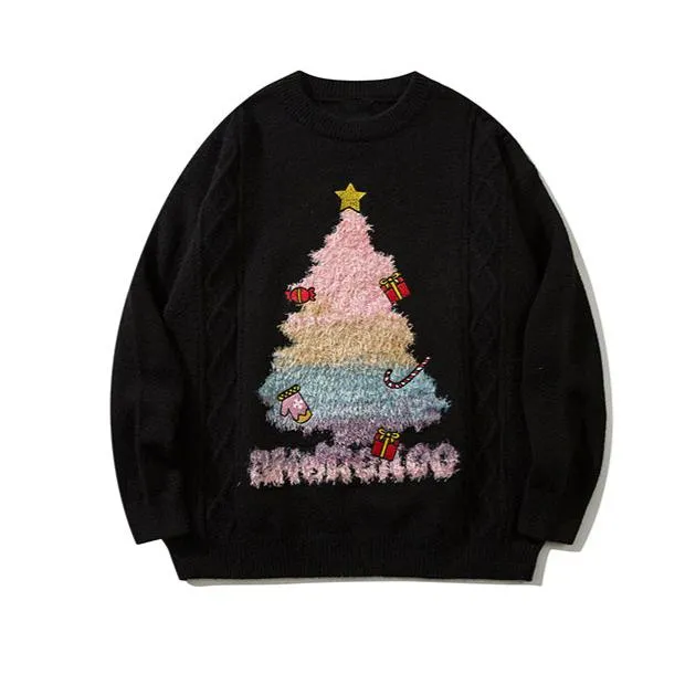 Faire Echo Large Christmas tree casual sweater