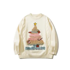 Faire Echo Large Christmas tree casual sweater