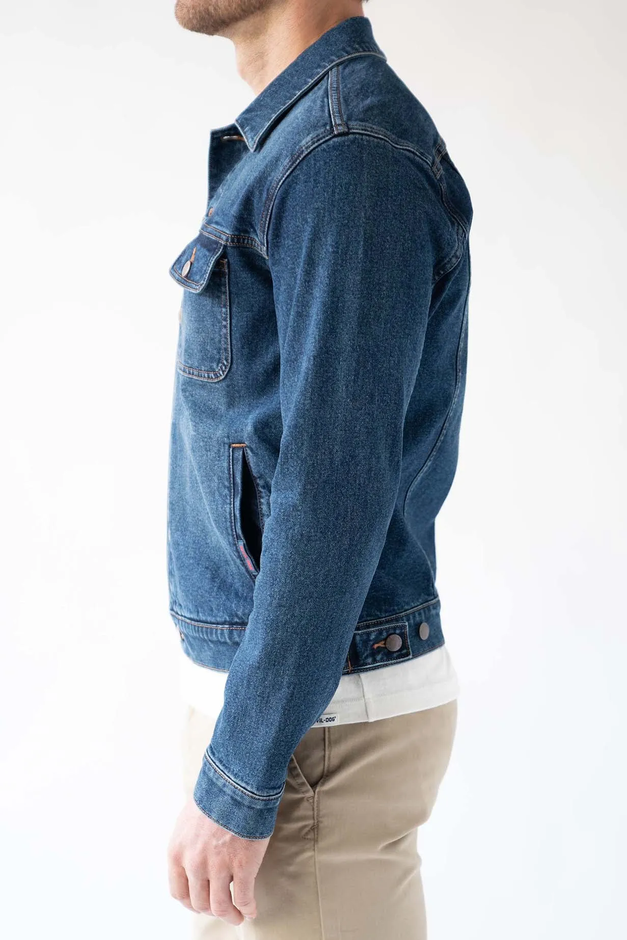 Fashion Denim Trucker Jacket - Thunderhead