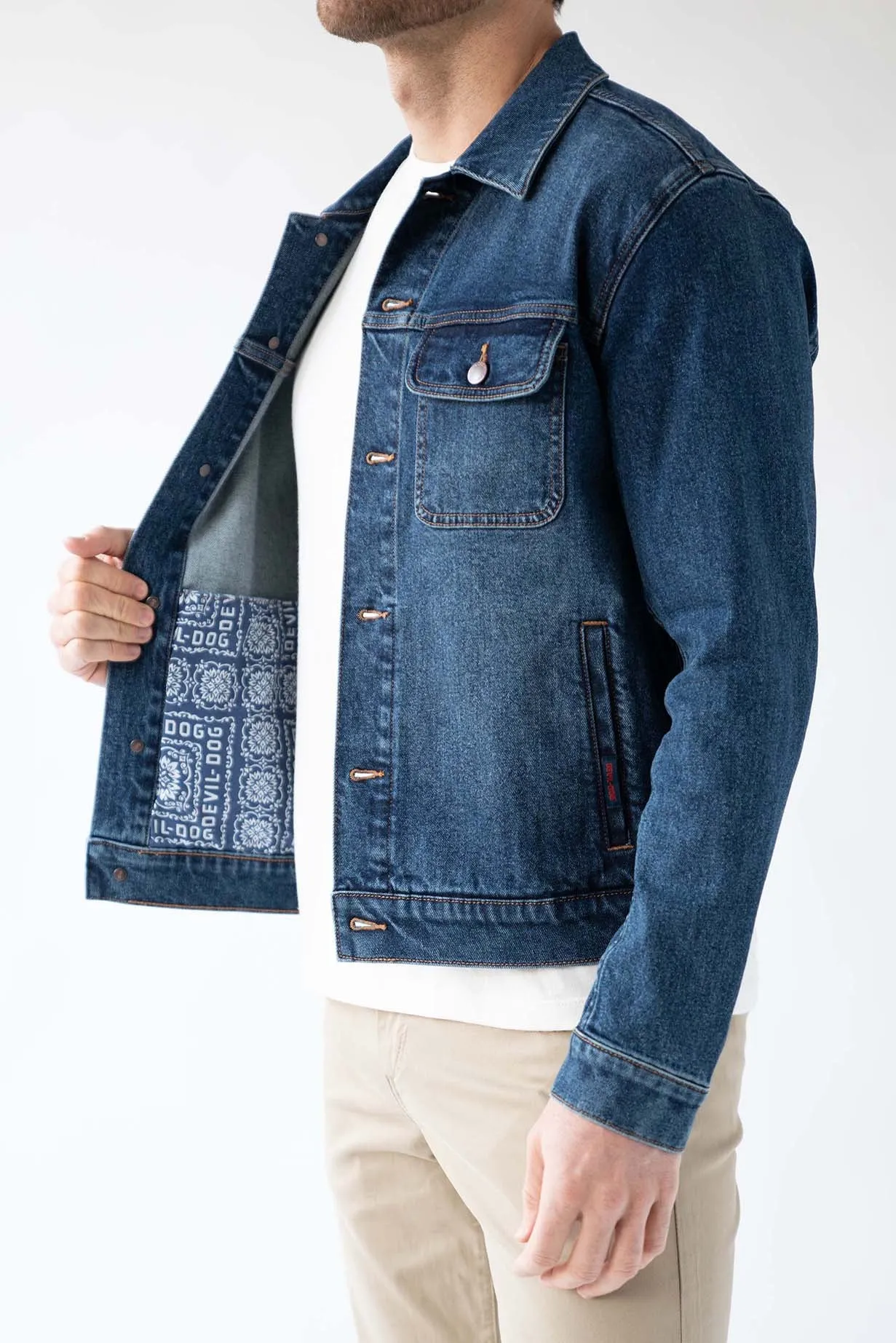 Fashion Denim Trucker Jacket - Thunderhead