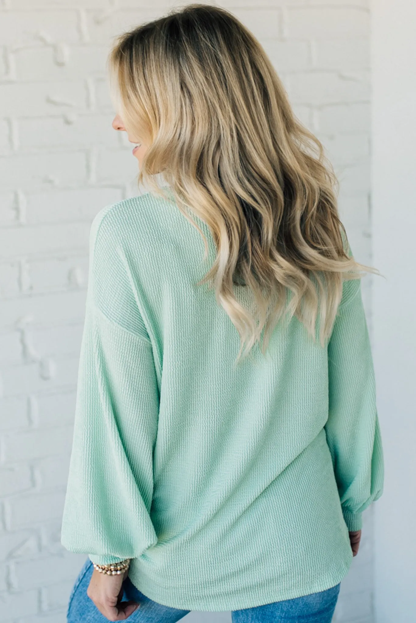 Faye Cord Ribbed Pullover