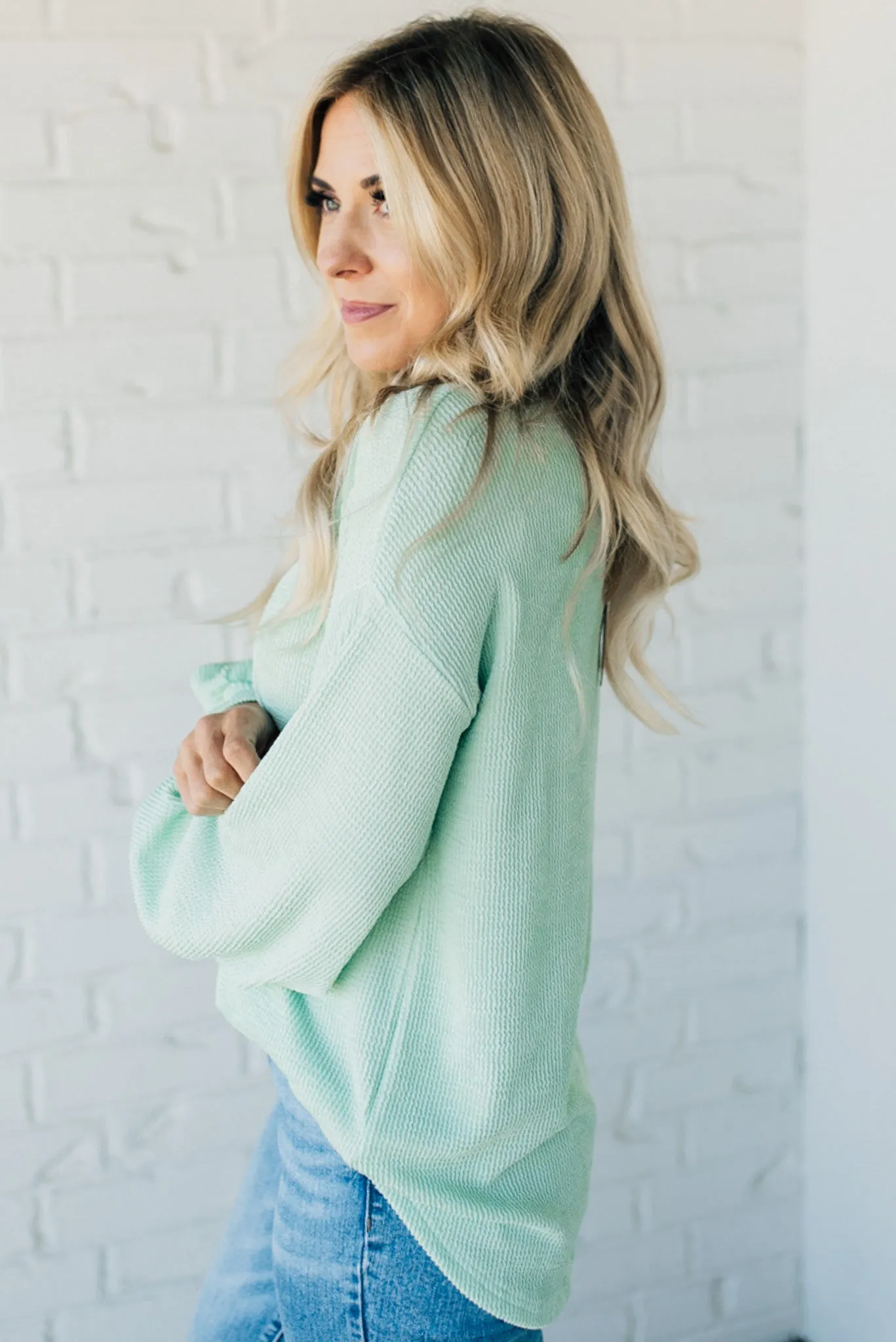 Faye Cord Ribbed Pullover