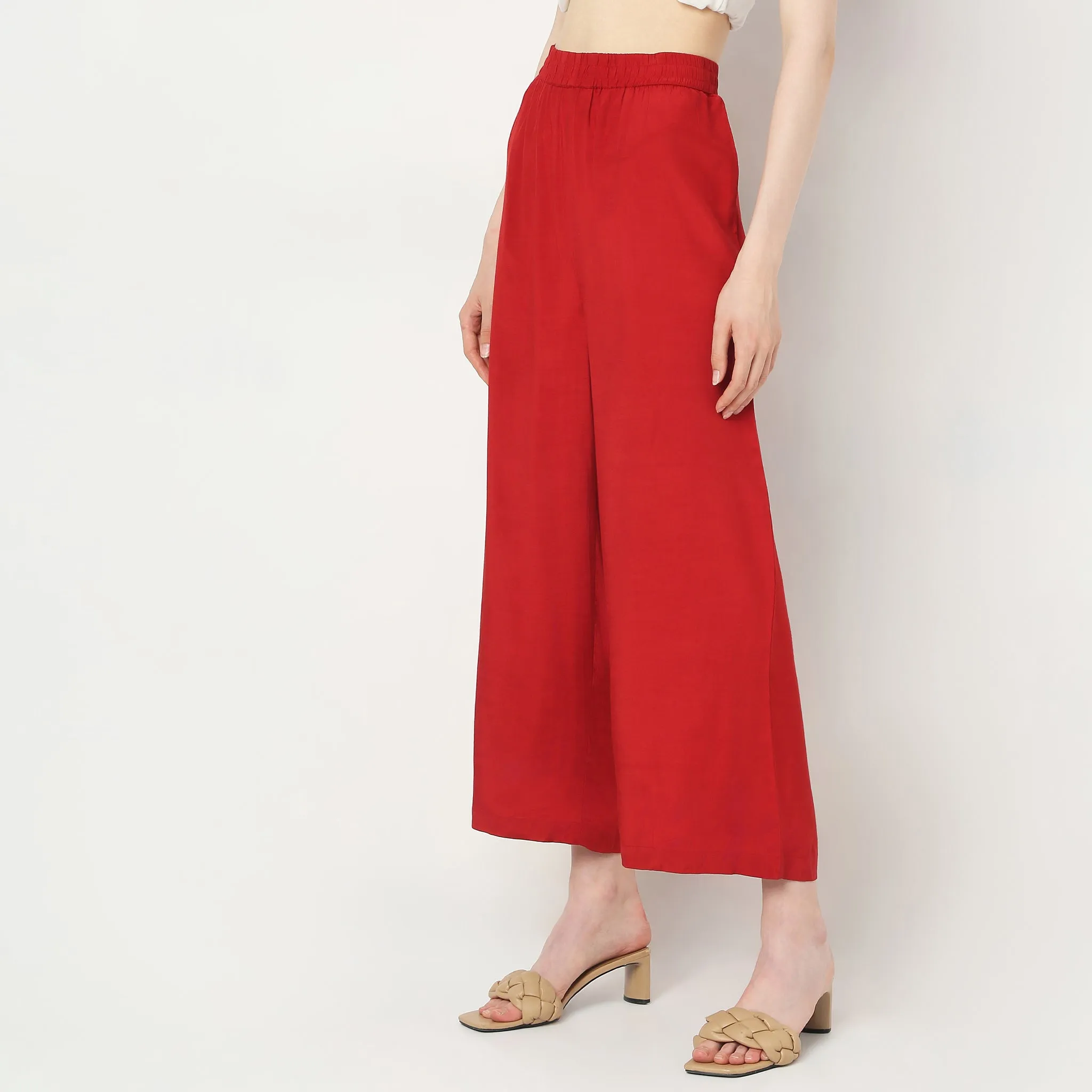 Flare Fit High Rise Palazzos