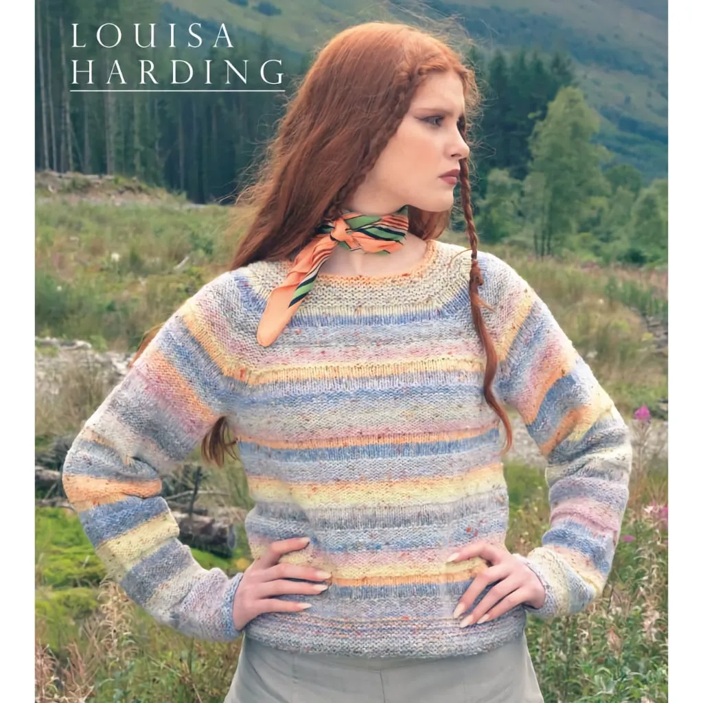 Florence Knitting Pattern from the Louisa Harding Tulla Tweed Collection