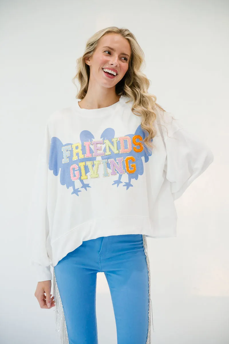 FRIENDSGIVING WHITE PULLOVER