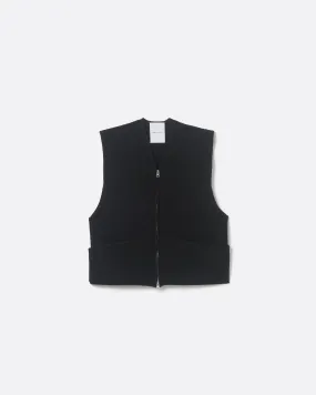 FURROW KNIT VEST .11【BLACK】