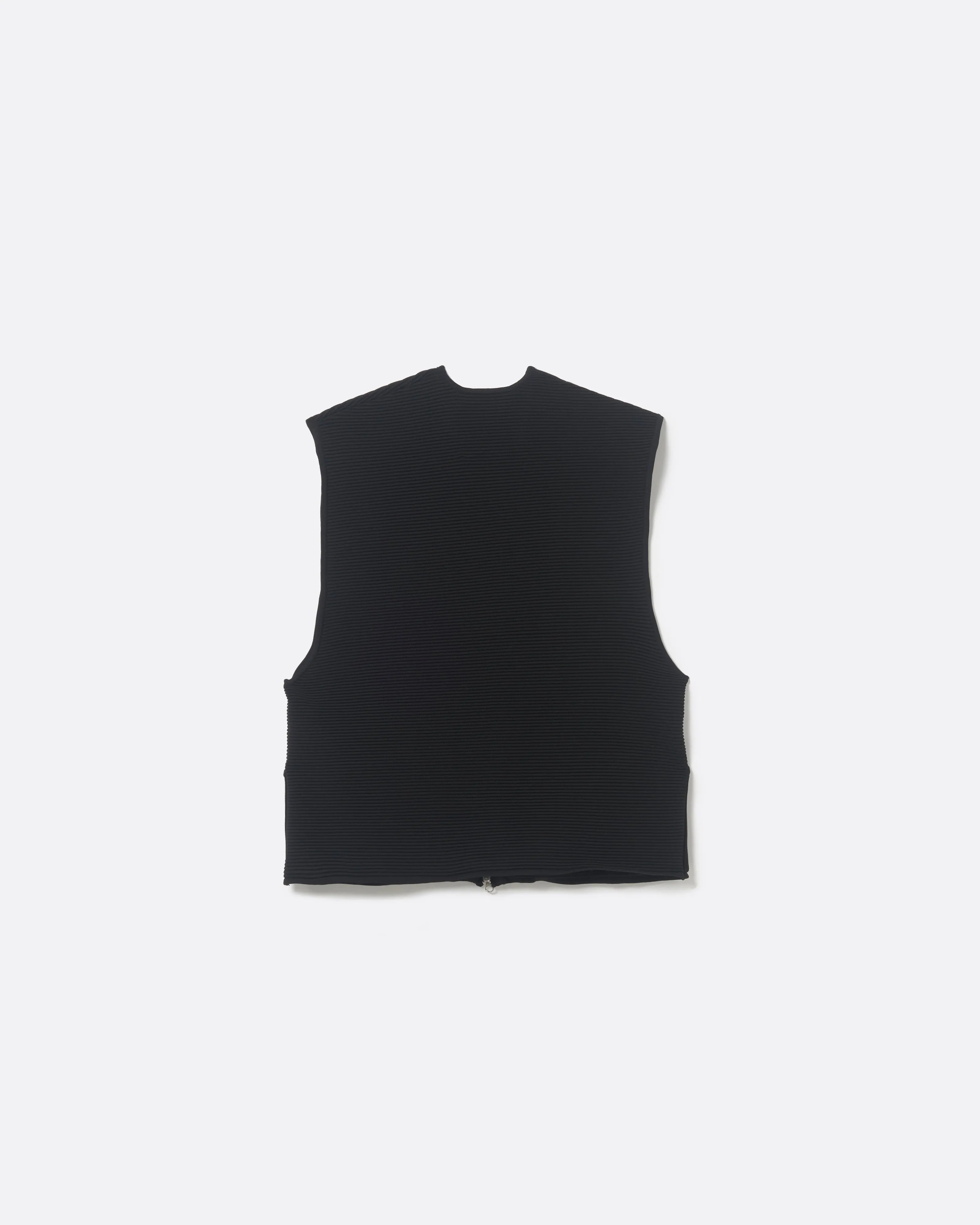 FURROW KNIT VEST .11【BLACK】