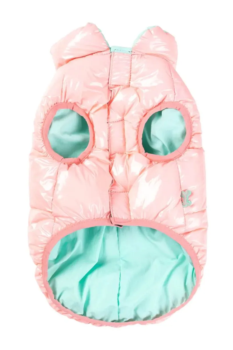 FuzzYard Amor Pink Puffer Dog Jacket