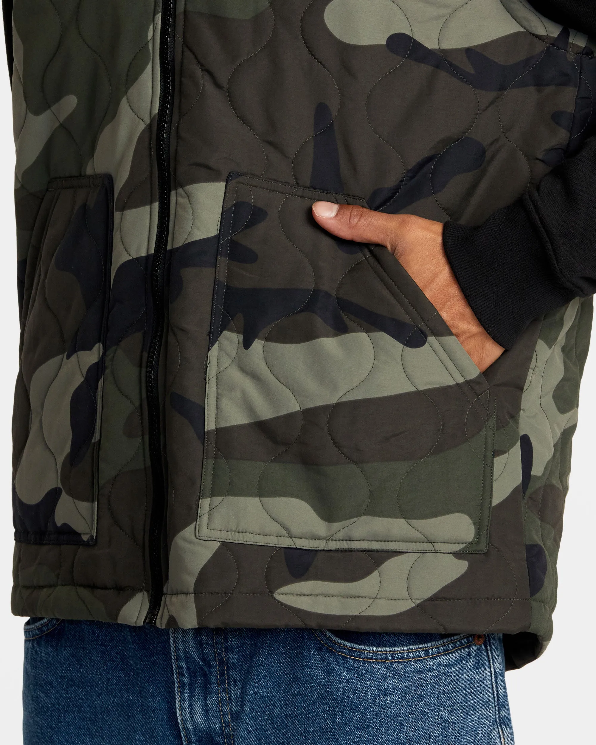 Grant Hooded Puffer Jacket - Camo