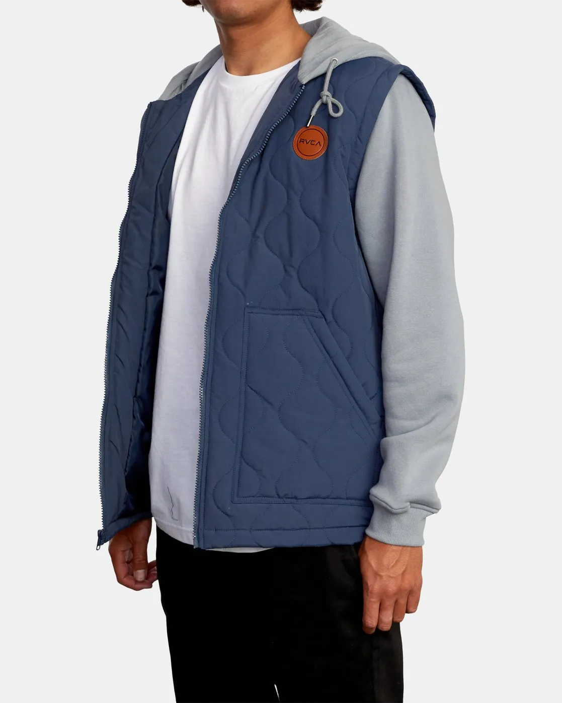 Grant Hooded Puffer Jacket - Moody Blue