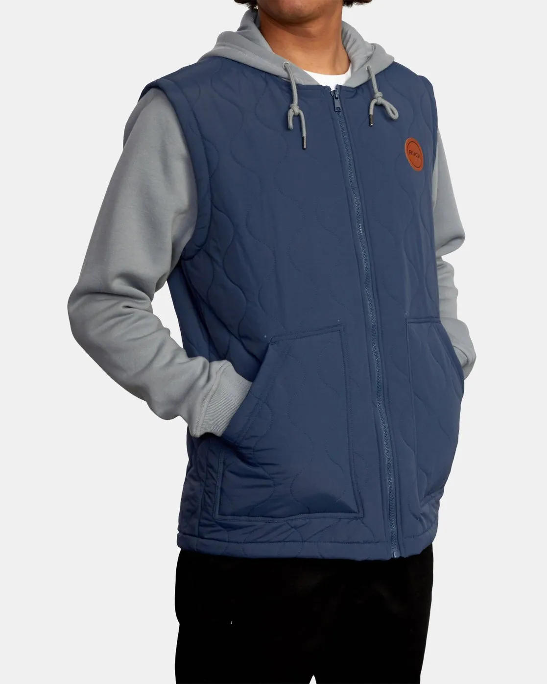 Grant Hooded Puffer Jacket - Moody Blue