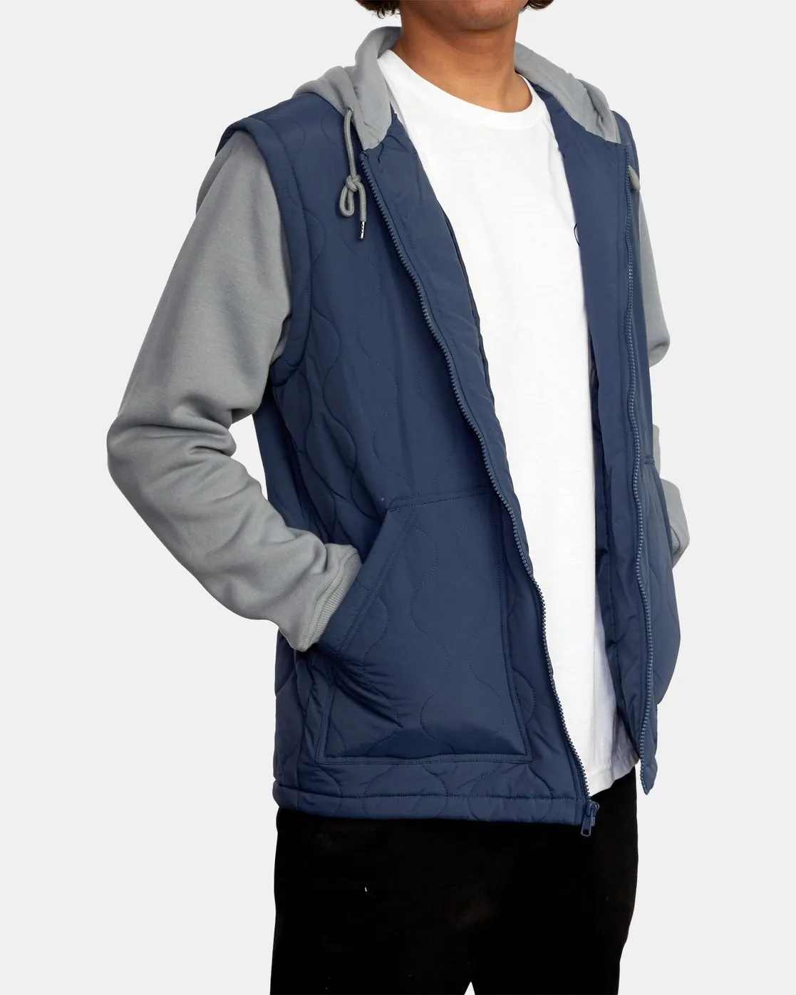 Grant Hooded Puffer Jacket - Moody Blue