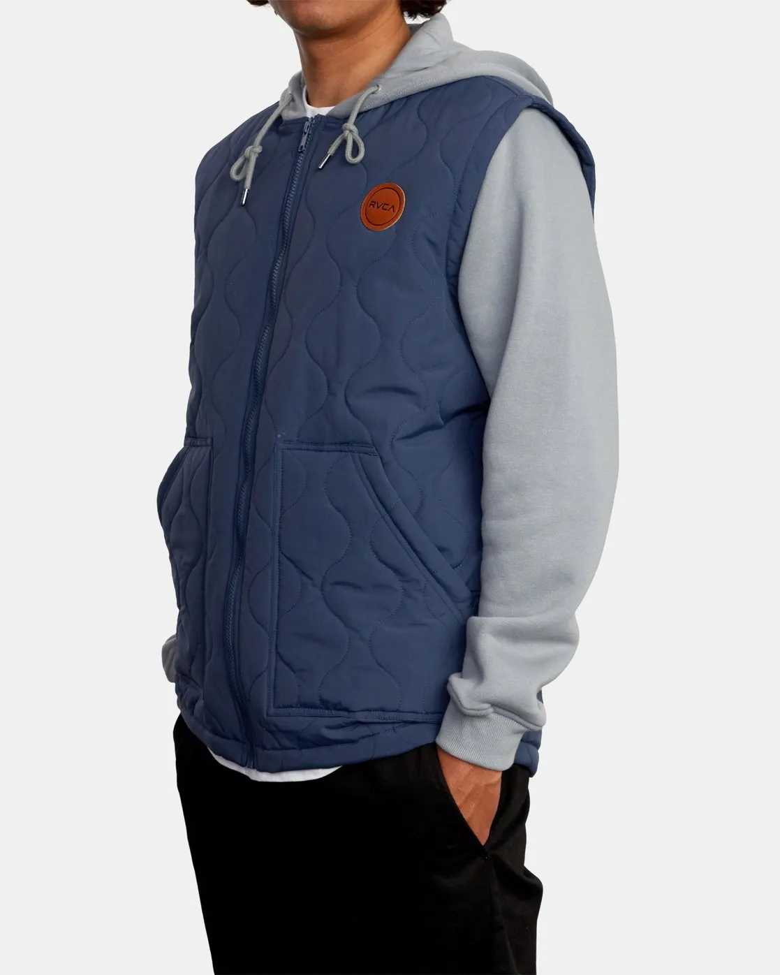 Grant Hooded Puffer Jacket - Moody Blue