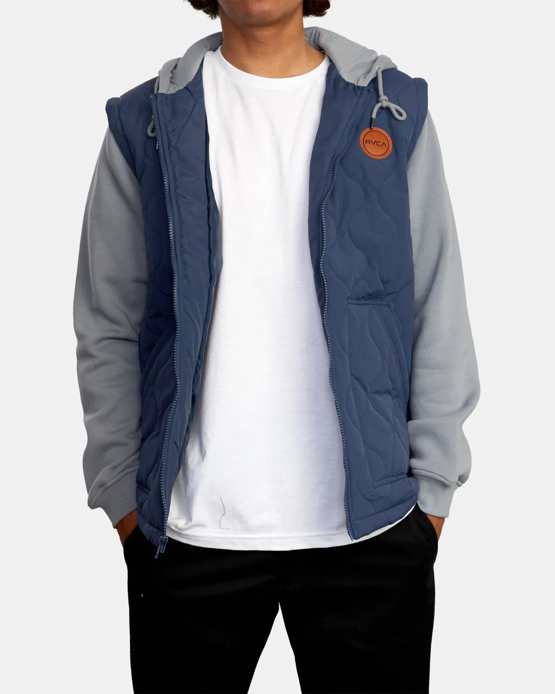 Grant Hooded Puffer Jacket - Moody Blue