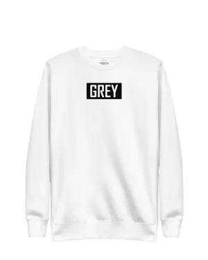 Grey Monochrome Box Logo Sweatshirt