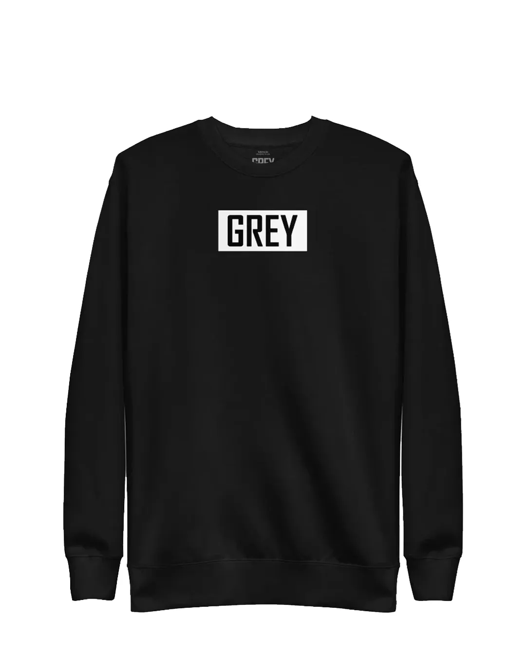 Grey Monochrome Box Logo Sweatshirt