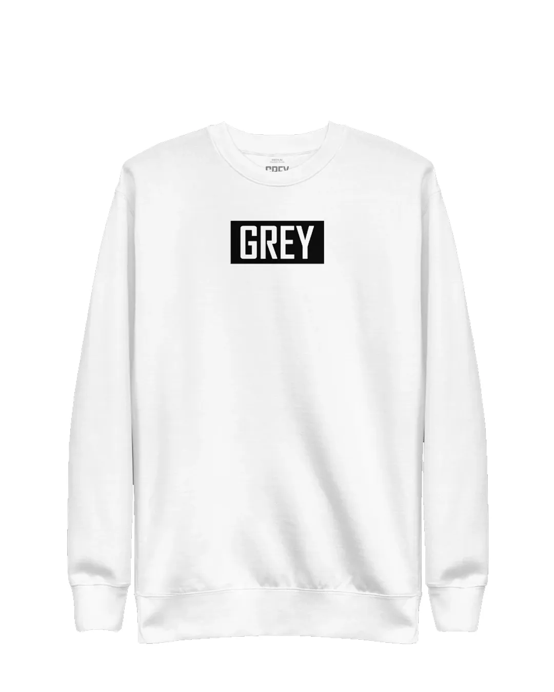 Grey Monochrome Box Logo Sweatshirt