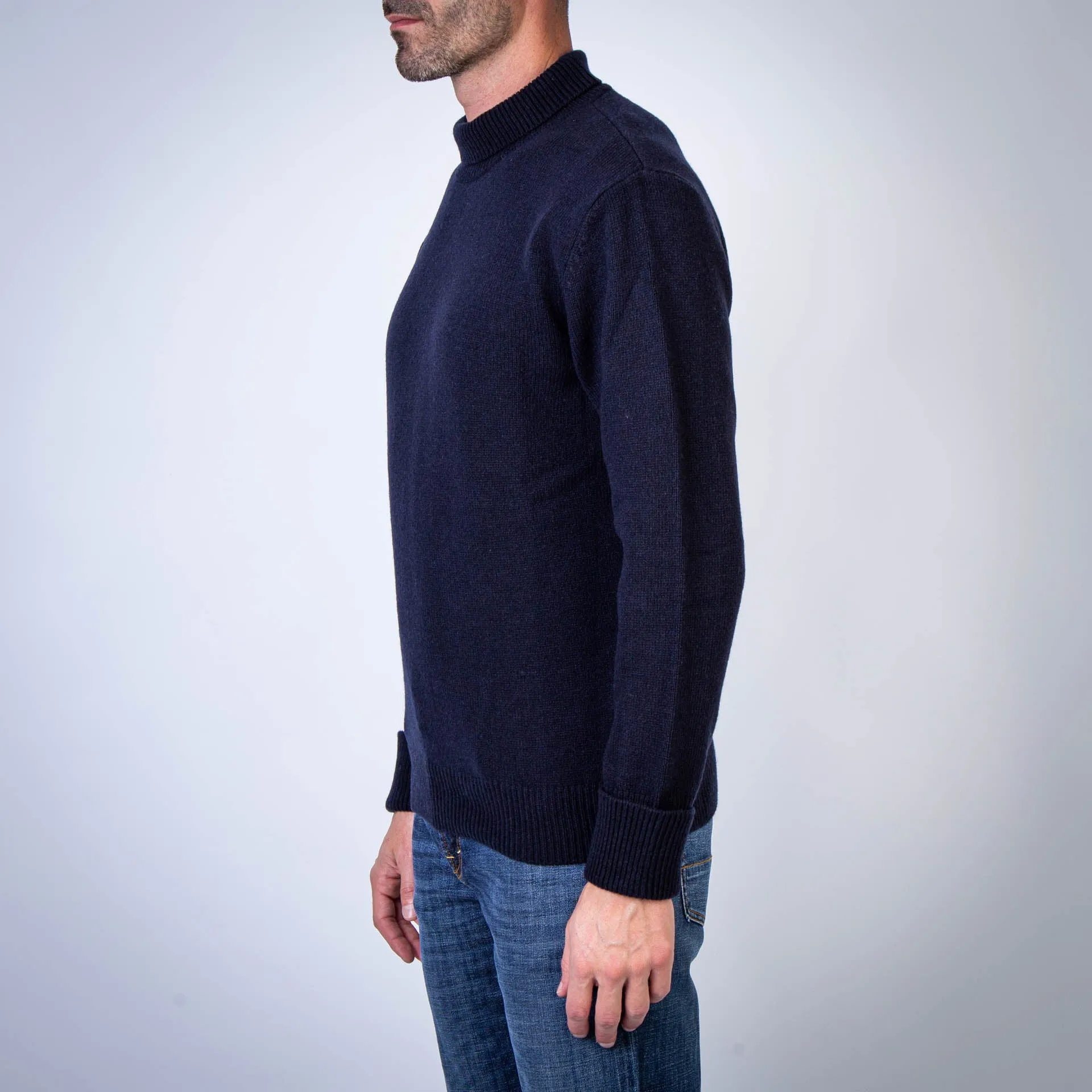 GRP FIRENZE SWEATER TEC RA 7 MOCK NECK BLU