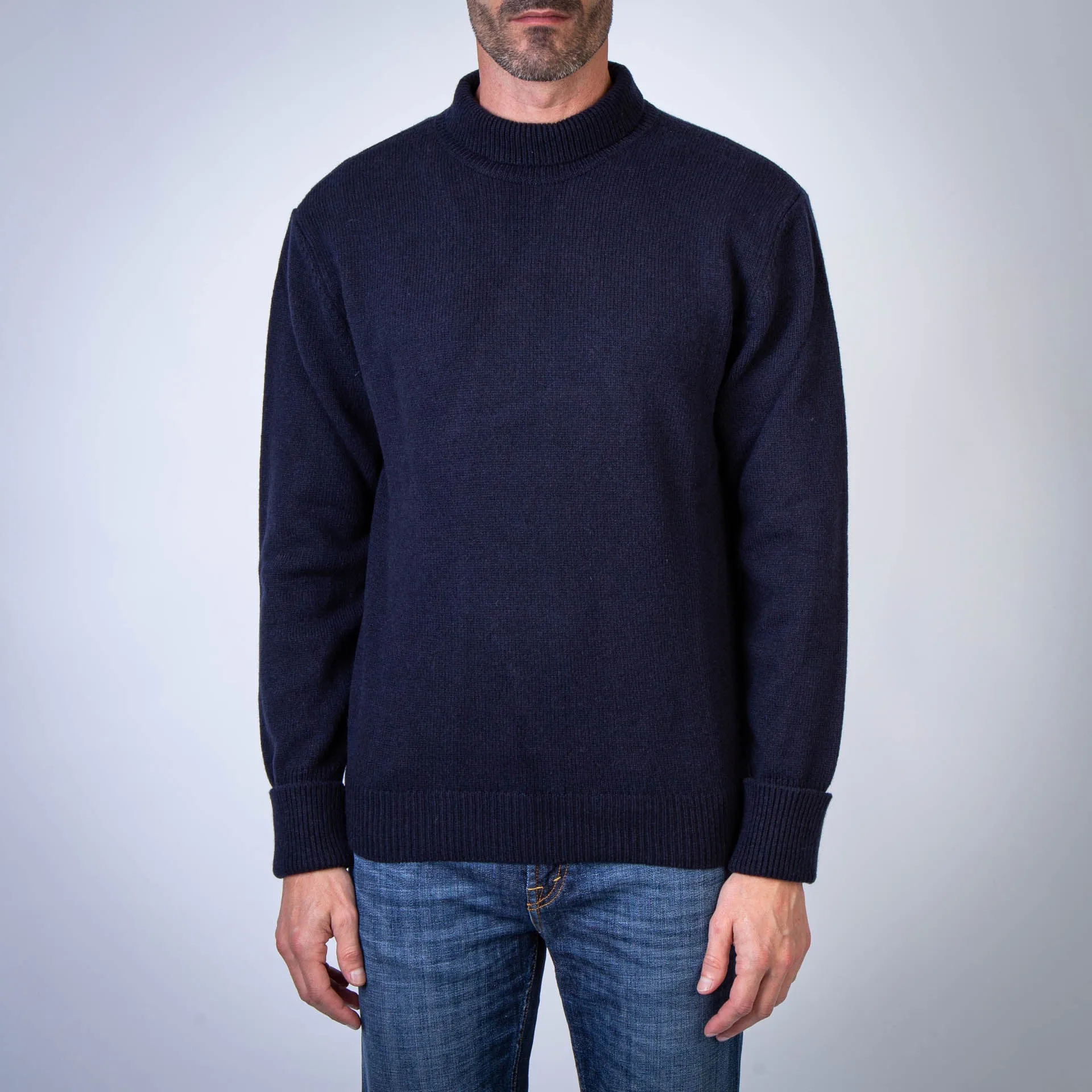 GRP FIRENZE SWEATER TEC RA 7 MOCK NECK BLU