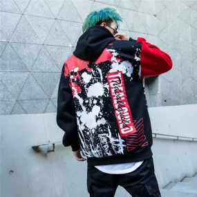 Harajuku Hoodie Sweatshirts Men Women 2019 Letter Graffiti Print Hood