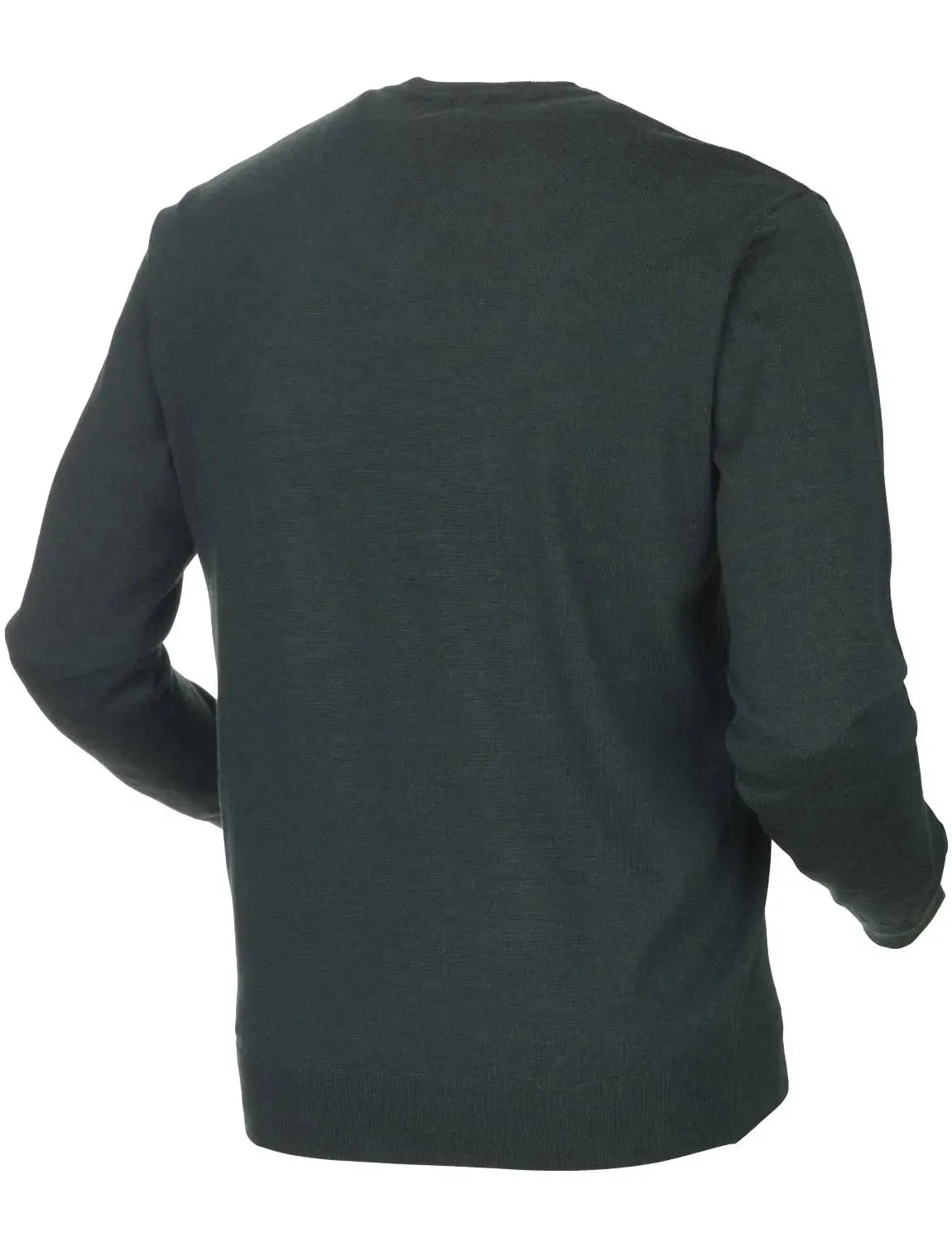 HARKILA Glenmore Pullover - Mens Merino Knitwear - Deep Forest Green