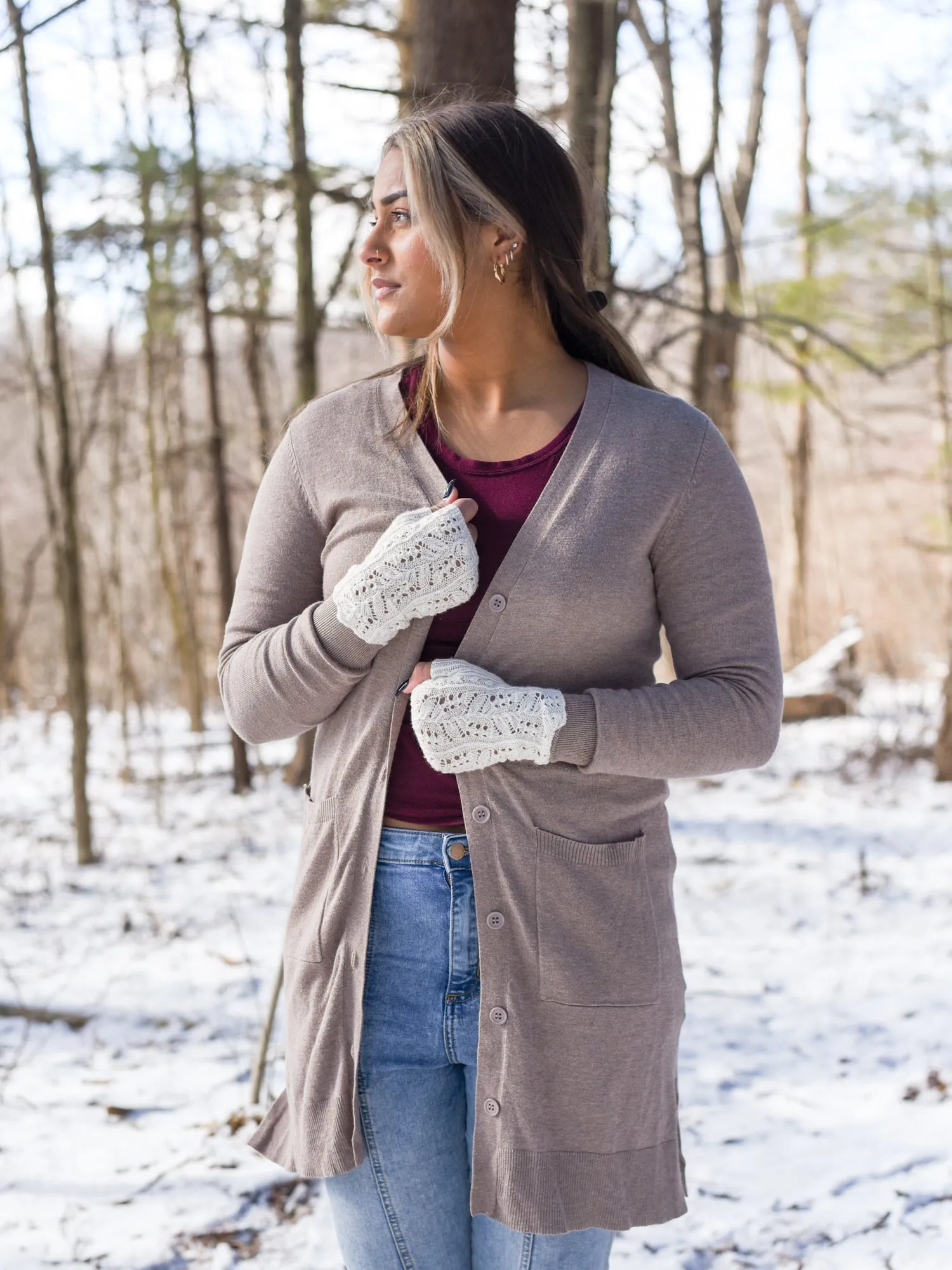 Higan Fingerless Mitts <br/><small>knitting pattern</small>