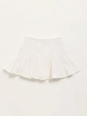 HOP Kids White Flared Skirt