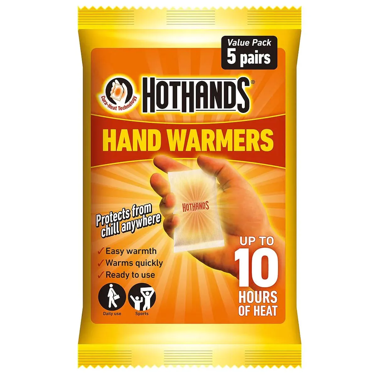 Hot Hands Hand Warmers - Pack of 5 pairs