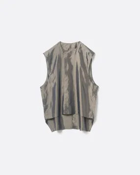 IRIDESCENT FARMERS VEST .11 【GLOSS BEIGE】