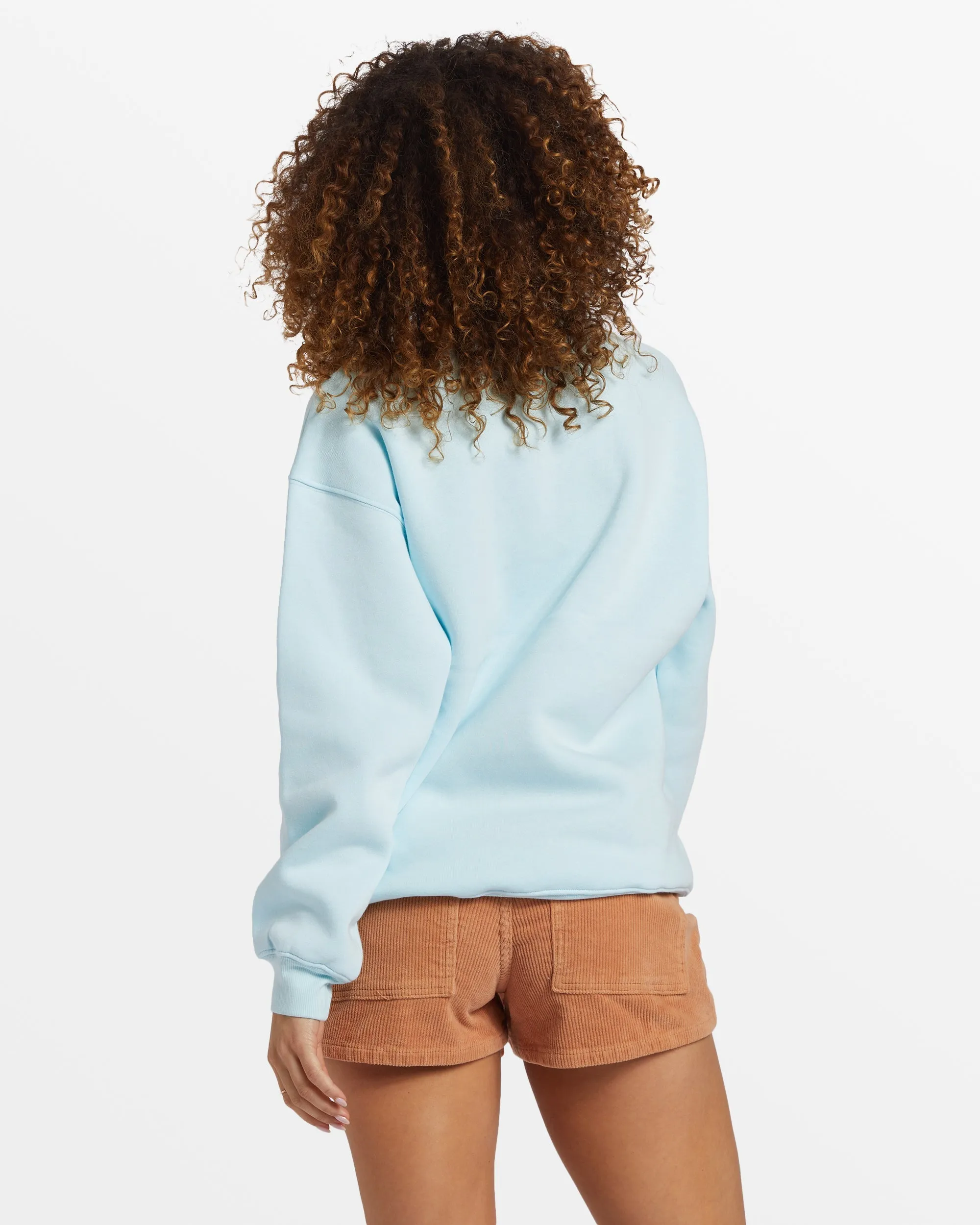 Island Life Crew Neck Sweatshirt - Blue Glow