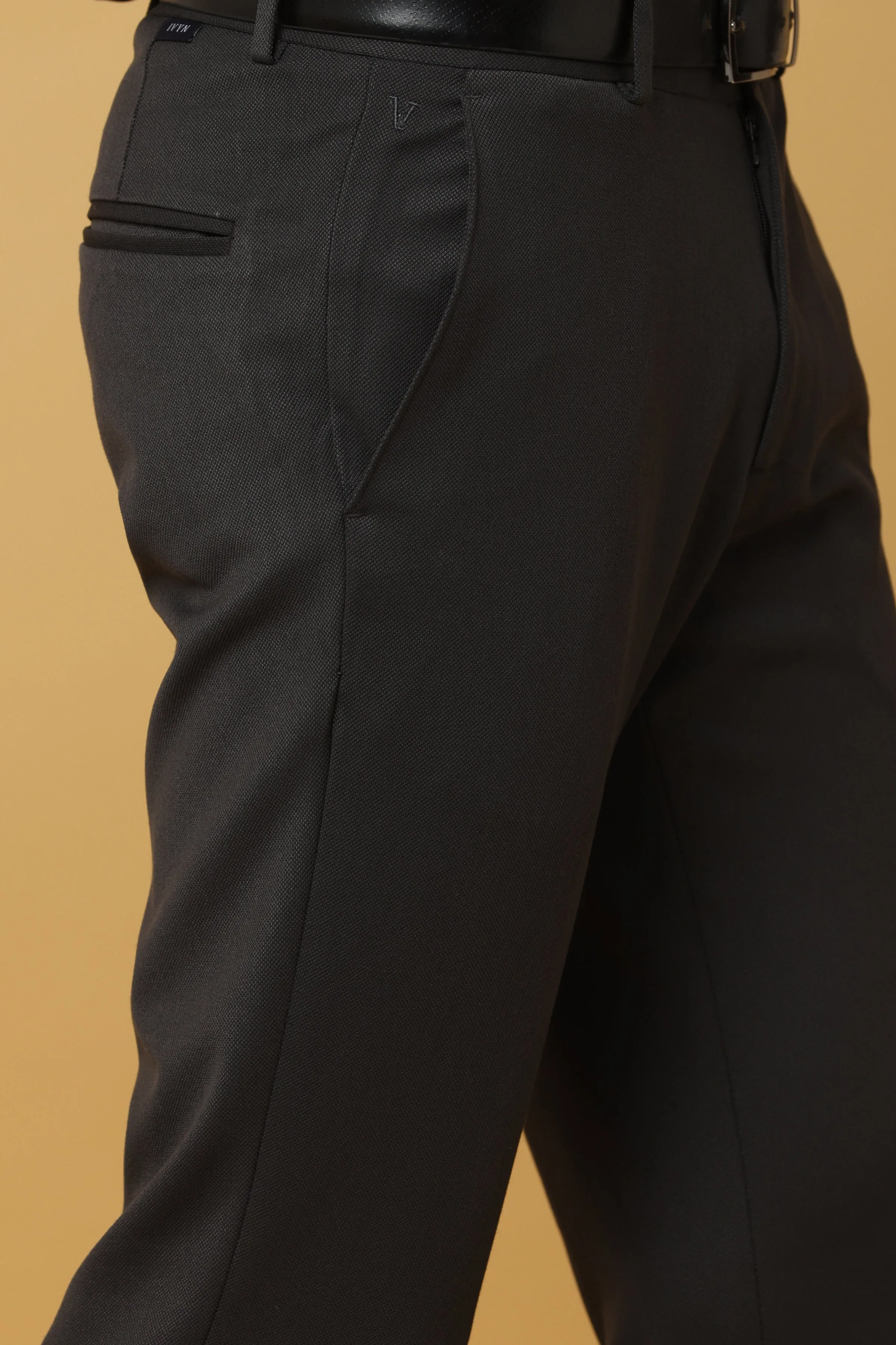 Ivyn Urbane Charcoal Formal Trousers