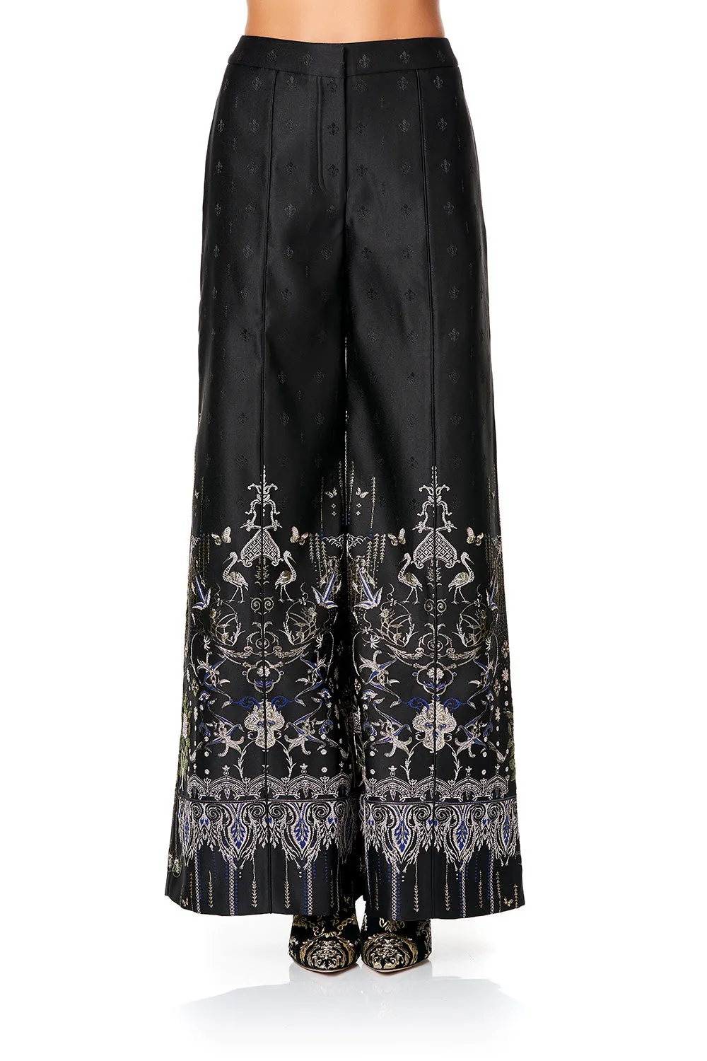 JACQUARD PANT WITH FRONT SEAMS REBELLE REBELLE