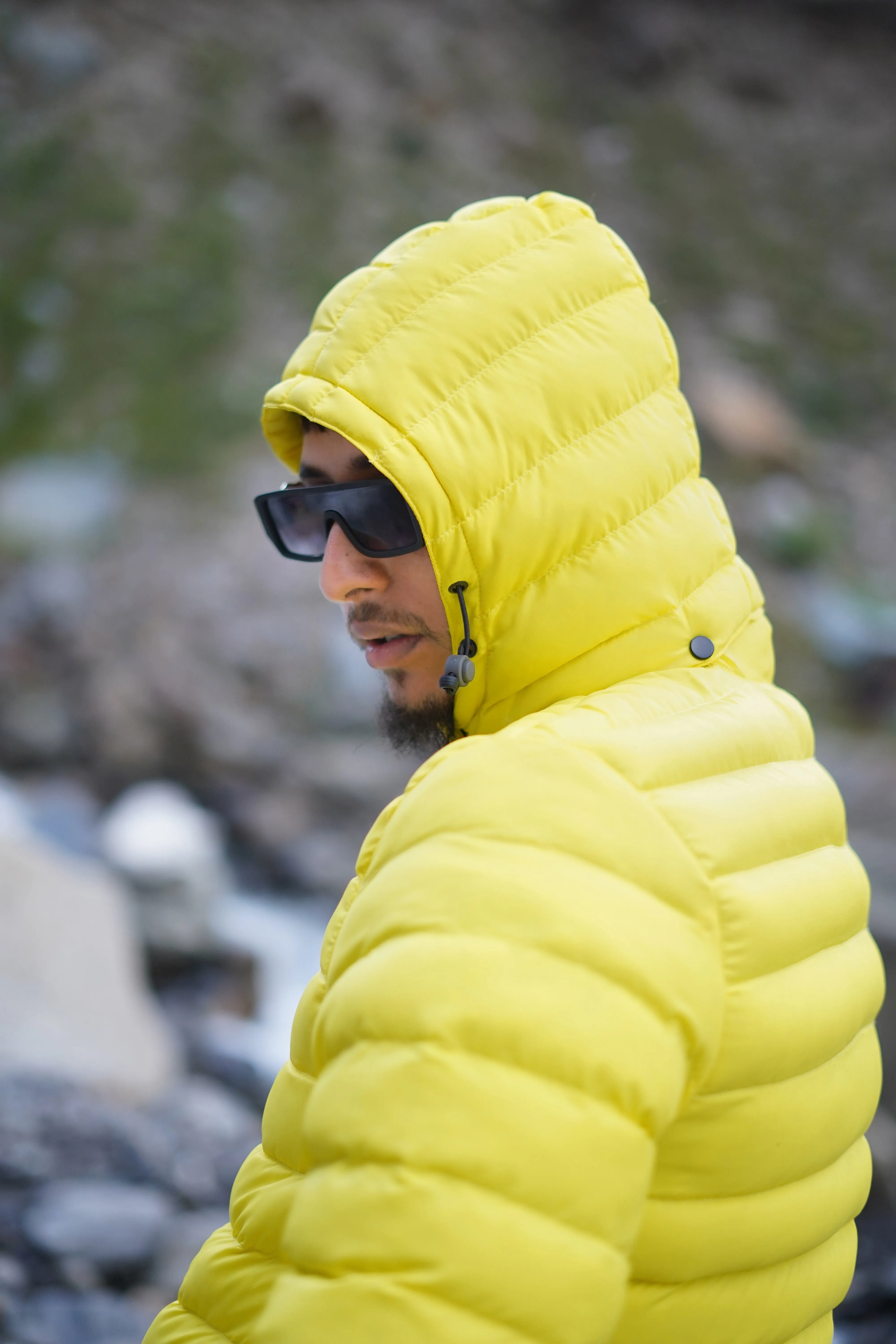 JAG Mt. Elbrus Quilted Snow Jacket | Minus 10 Jacket | Super Soft Nylon Fabric | Ultra Light Series | Sunny Yellow