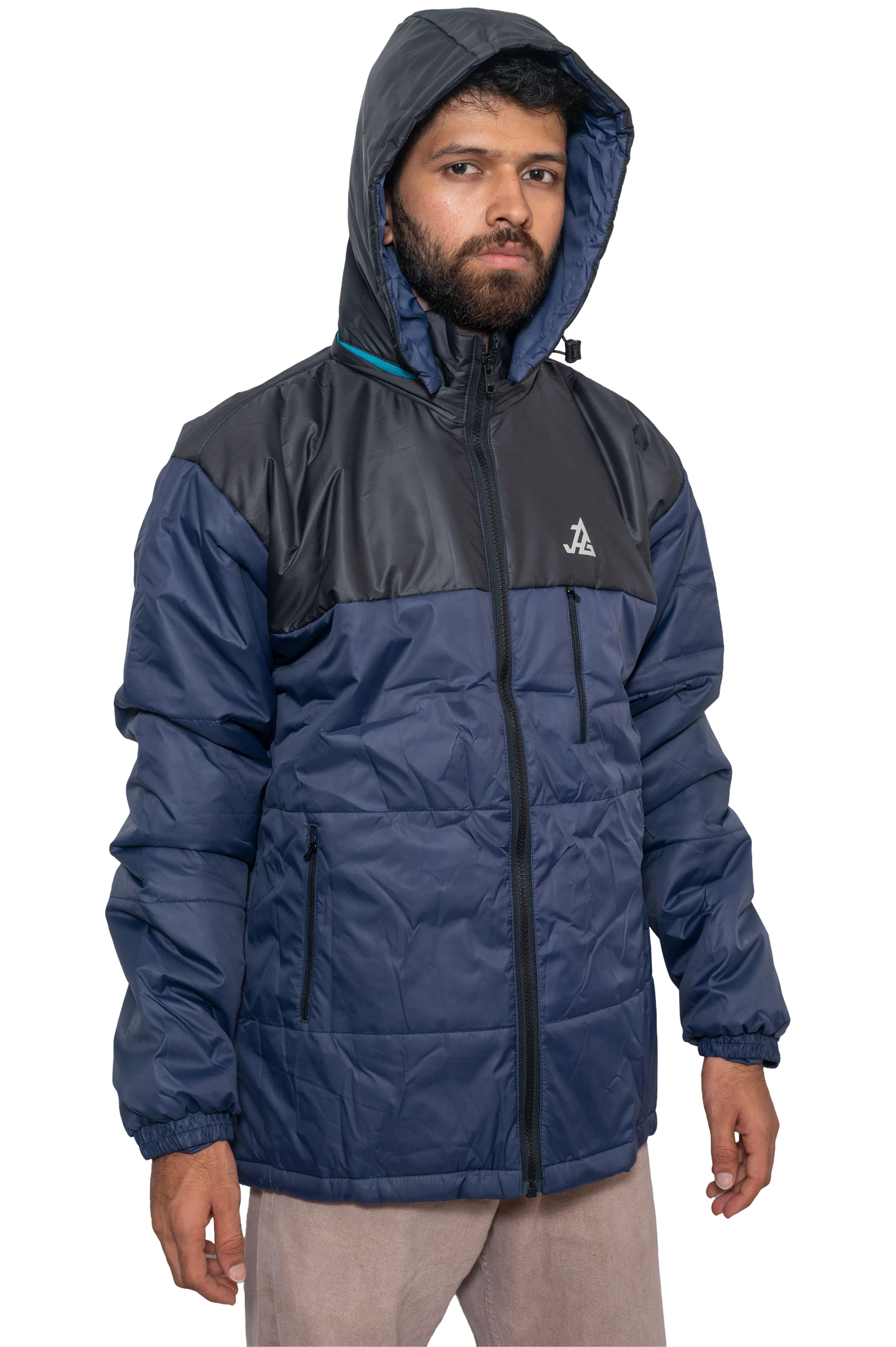 JAG Zanskar Series Ultra Light Minus 5 Quilted Jacket | Polyfill Jacket | Puffer Jacket | Black - Navy